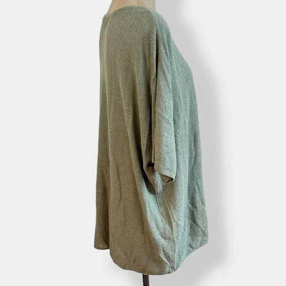 Chico's Sage Leaf Pullover Short Sleeve Dolman Sweater 1 - Picture 3 of 6